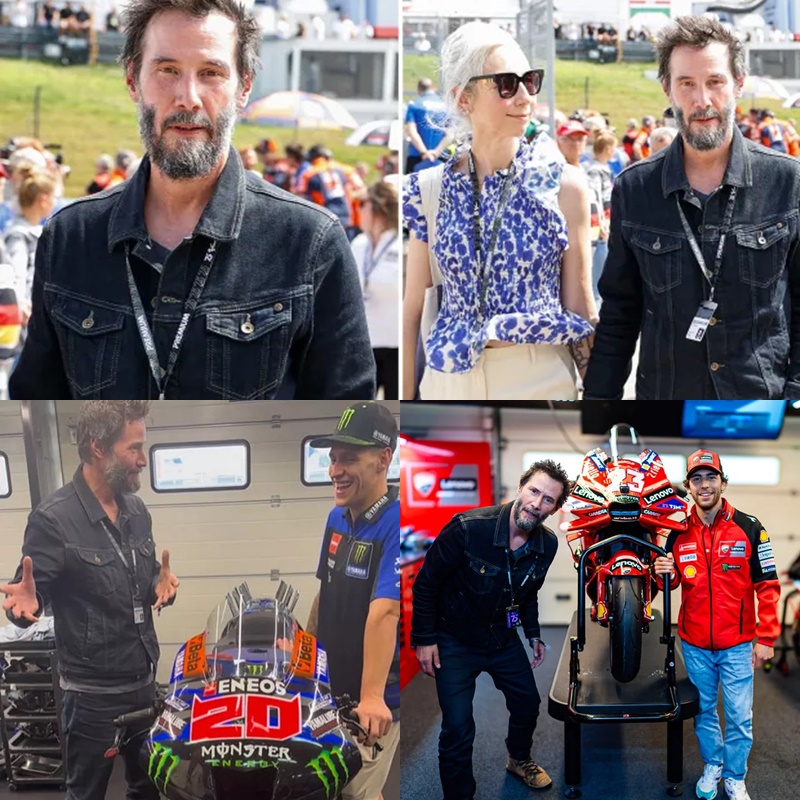 Keanu Reeves rocks gray beard on rare outing with girlfriend Alexandra ...